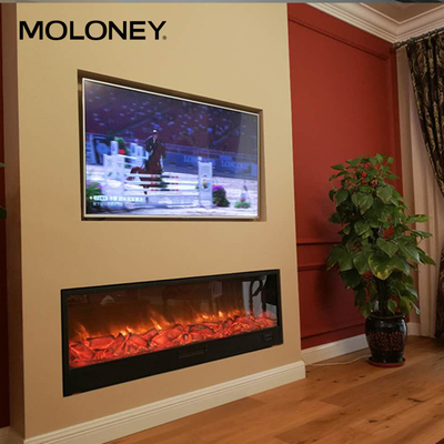 60'' Insert In Wall 2 Levels 120V Electric Fireplace With Remote Control
