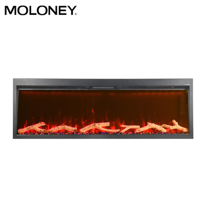 2800mm Freestanding Electric Fireplace Temperature Control Remote Control
